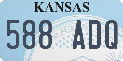 KS license plate 588ADQ