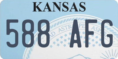 KS license plate 588AFG