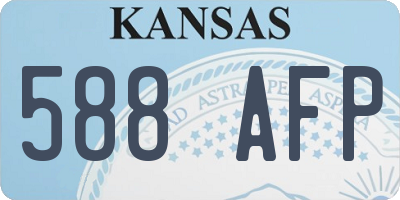 KS license plate 588AFP
