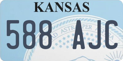 KS license plate 588AJC