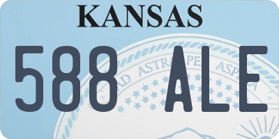 KS license plate 588ALE