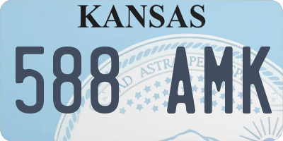 KS license plate 588AMK