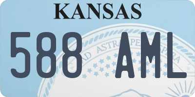 KS license plate 588AML