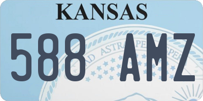 KS license plate 588AMZ