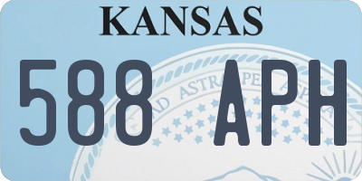 KS license plate 588APH