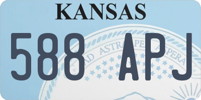 KS license plate 588APJ
