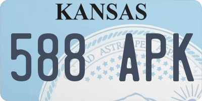 KS license plate 588APK