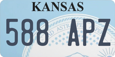 KS license plate 588APZ