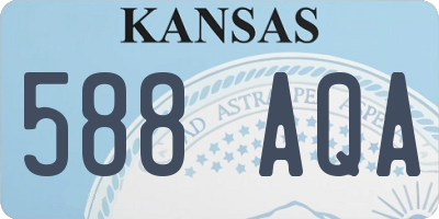 KS license plate 588AQA