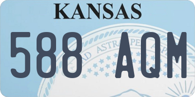 KS license plate 588AQM
