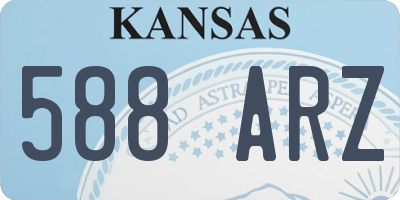 KS license plate 588ARZ