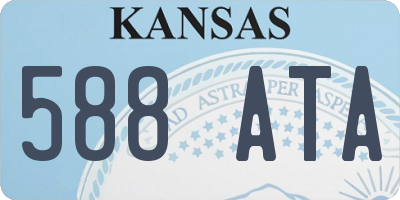 KS license plate 588ATA