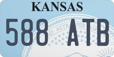 KS license plate 588ATB