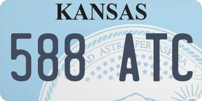KS license plate 588ATC