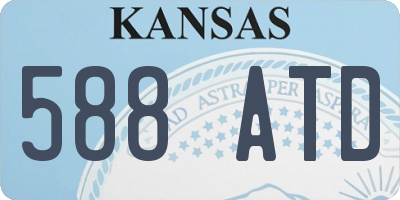 KS license plate 588ATD