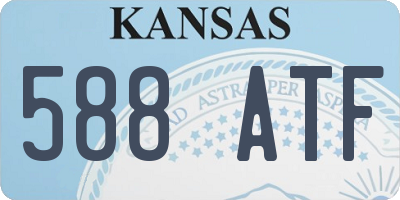 KS license plate 588ATF