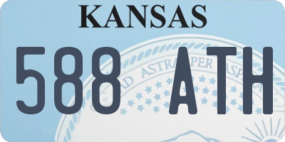 KS license plate 588ATH