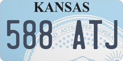 KS license plate 588ATJ