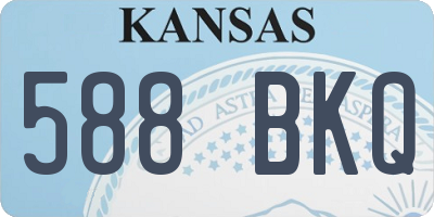 KS license plate 588BKQ