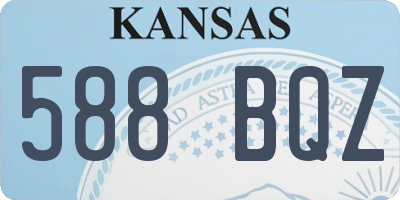 KS license plate 588BQZ