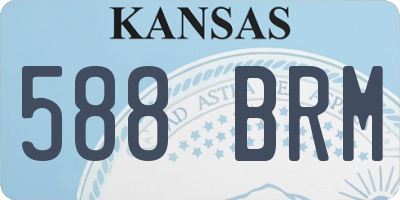 KS license plate 588BRM