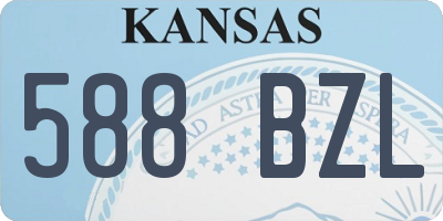 KS license plate 588BZL