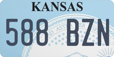 KS license plate 588BZN