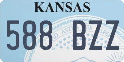 KS license plate 588BZZ