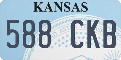 KS license plate 588CKB