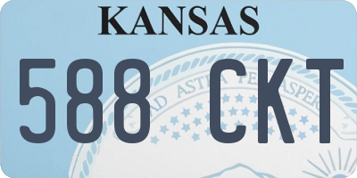 KS license plate 588CKT