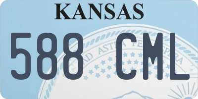 KS license plate 588CML