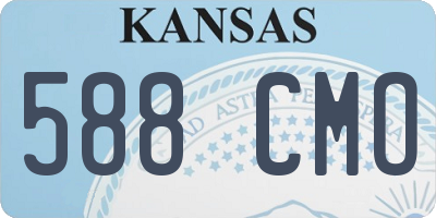 KS license plate 588CMO