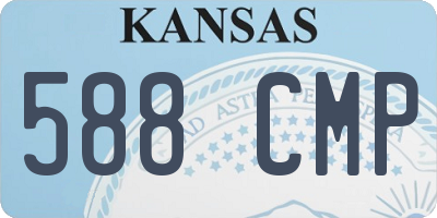 KS license plate 588CMP
