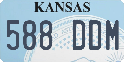 KS license plate 588DDM
