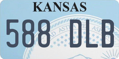 KS license plate 588DLB