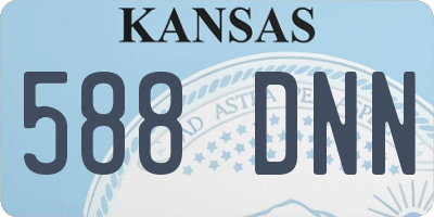 KS license plate 588DNN