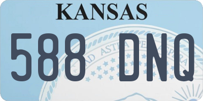 KS license plate 588DNQ