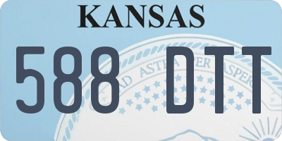 KS license plate 588DTT