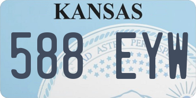 KS license plate 588EYW