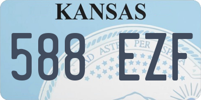 KS license plate 588EZF