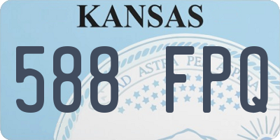 KS license plate 588FPQ