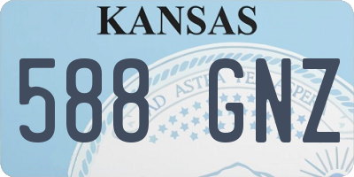 KS license plate 588GNZ