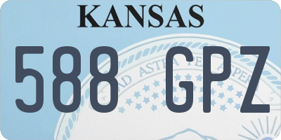 KS license plate 588GPZ