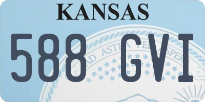 KS license plate 588GVI
