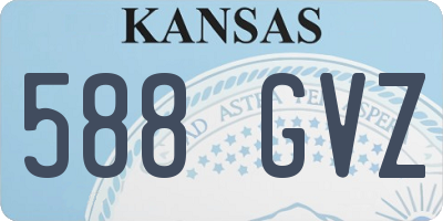 KS license plate 588GVZ