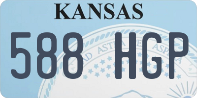 KS license plate 588HGP