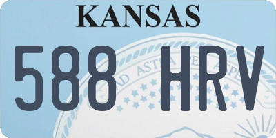 KS license plate 588HRV