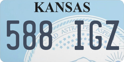 KS license plate 588IGZ
