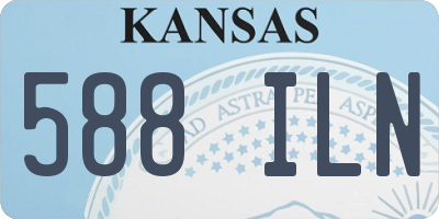 KS license plate 588ILN