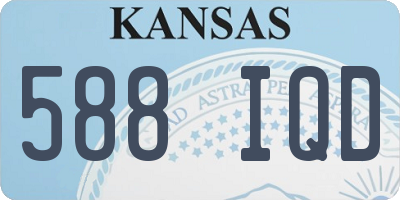 KS license plate 588IQD
